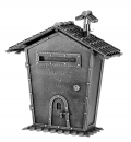 Wall-Mounted Iron Mailbox Galbusera 440 House Shape