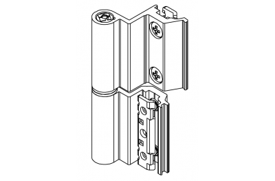 CE Base 3A Flash Hinge Door Art00121U Giesse; European Chamber, for Aluminum