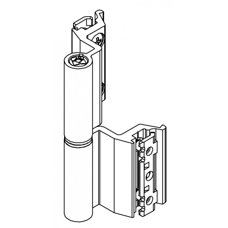 CE Base 3A Flash Hinge Door Art00129U Giesse; European Chamber, for Aluminum