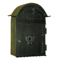 6012 Wrought Iron Curved Roof Mailbox Carrying Envelopes and Newspapers Lorenz