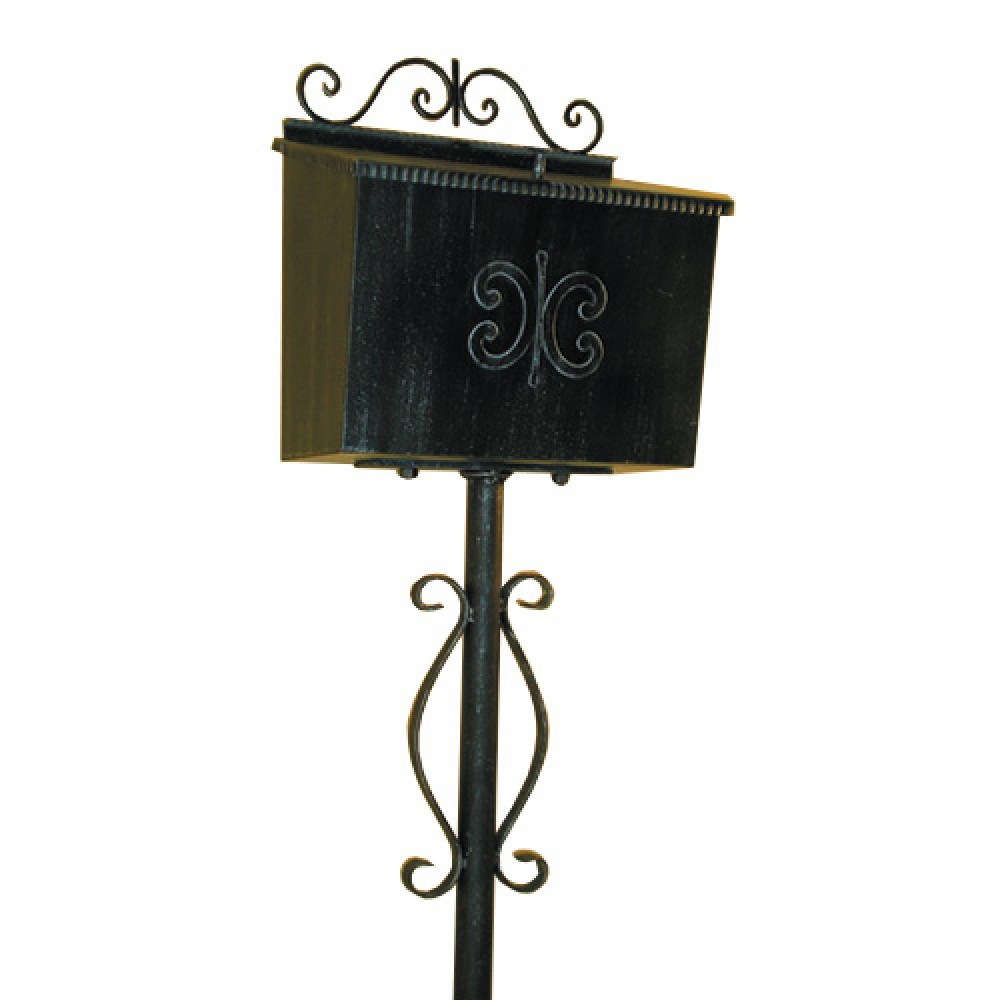 6026 Handcrafted Wrought Iron Bread Box Capacious Lorenz Ferart