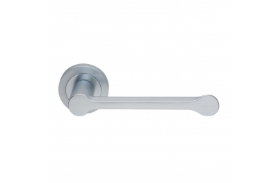 Alamaro Design Manital Satin Chrome Brass Pair of Door Lever Handles