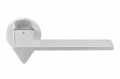 Ama Satin Chrome Door Handle on Rosette by Architectural Firm Andrea Maffei for Colombo Design