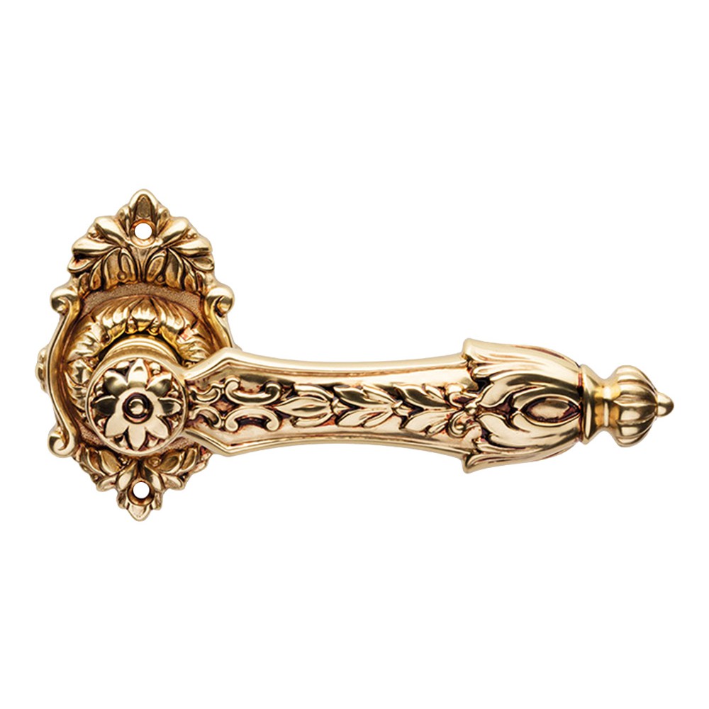 Arcadia French Black Door Handle with Rose Ideal for Luxury Hotel by Linea Calì