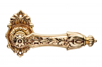 Arcadia French Black Door Handle with Rose Ideal for Luxury Hotel by Linea Calì
