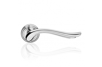 Aria Door Handle With Rose Romantic and Dynamic With Patiné Mat Finish Linea Calì Classic