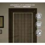 AriaLuce 50 Pinto Shutter in Medium Density Insulated Aluminum