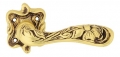 Arte French Gold Door Handle on Rosette Linea Calì Vintage