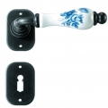 Athens Galbusera Porcelain and Wrought Iron Door Handle