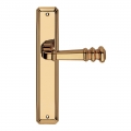 Atlas Series Vintage forme Door Handle on Plate Frosio Bortolo Squarish Design