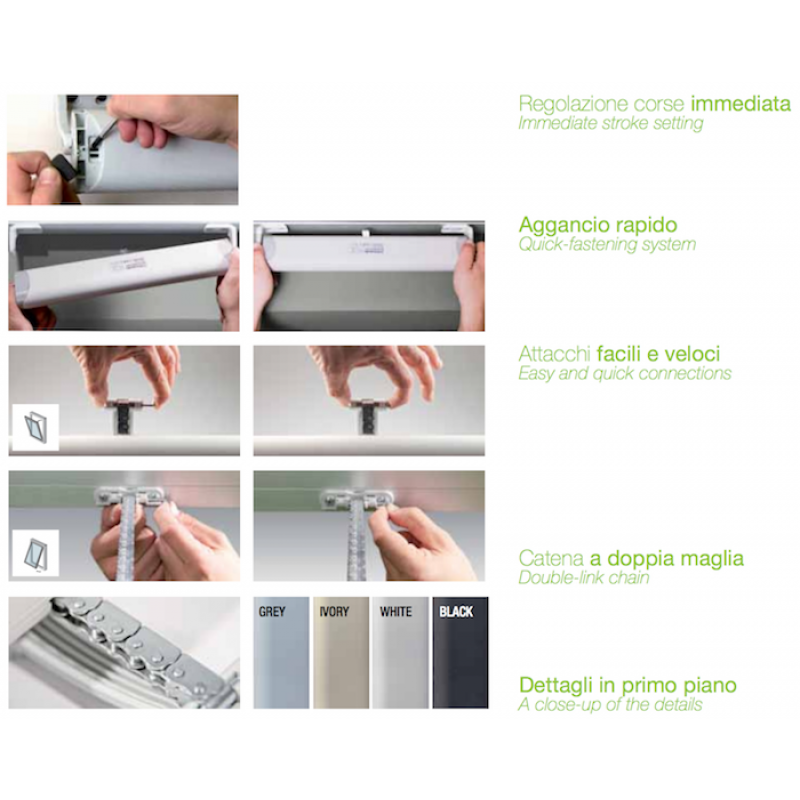 Liwin L35 Chain Actuator 24V 50 Hz Comunello Mowin Various Colours