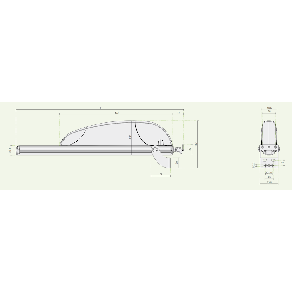 Comunello Raywin R60 230V - Actionneur à Tige