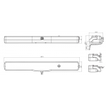 Kato305/RWA Syncro Nekos Chain Actuator 24V 300N Adjustable Stroke till 500mm