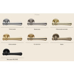 Aura Linea Calì Door Handle with Rosette Choice of Finish