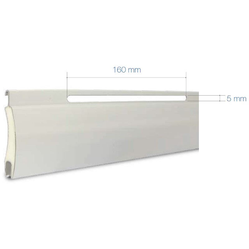 Aluminum Roller Shutter Long Slots 160 mm ROLL 50 AIR Pasini