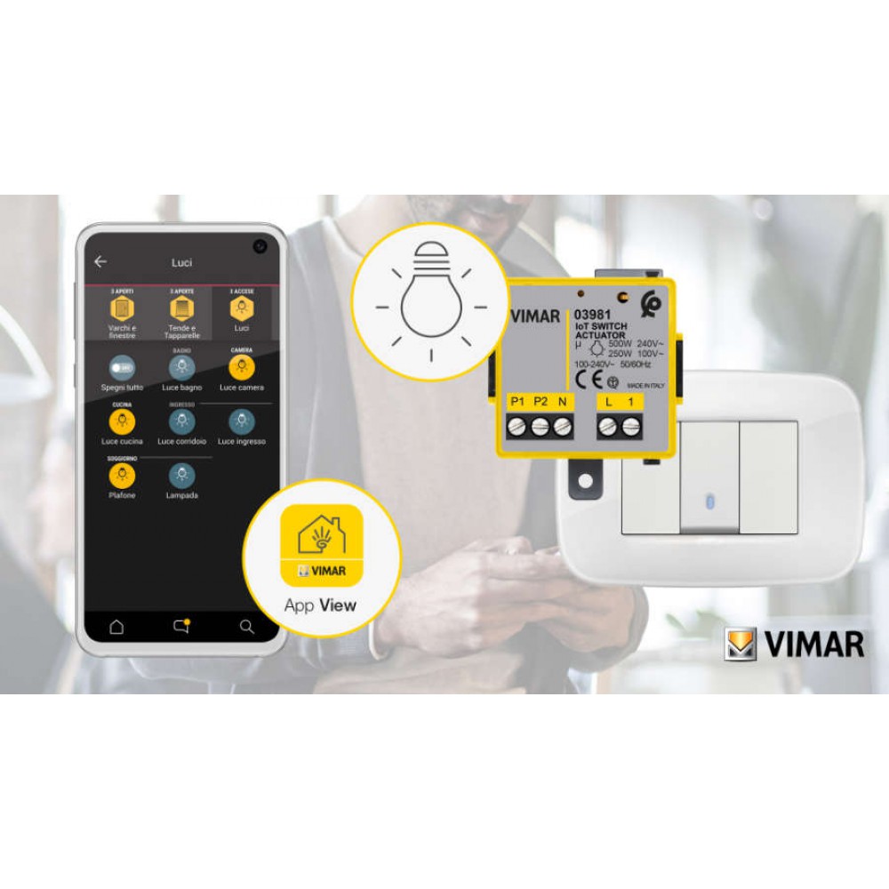 Shutters Connected Control and Actuators Vimar