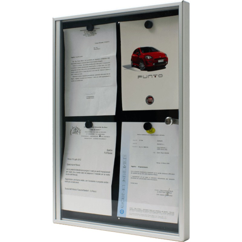 Notice Board for Office Magnetic Bulletin with Lock