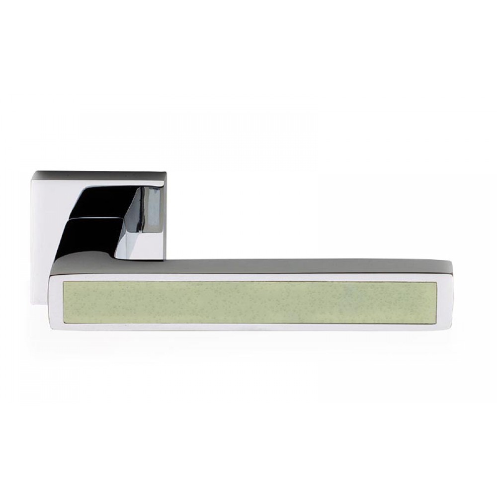 Fluo Barletta Door Handle on Square Rosette Fashion Line PFS Pasini