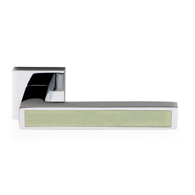 Fluo Barletta Door Handle on Square Rosette Fashion Line PFS Pasini