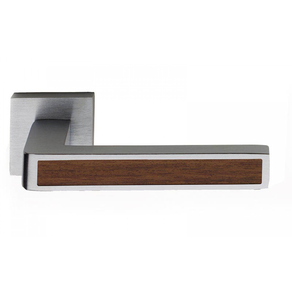 Barletta Wood Door Handle on Square Rosette Fashion Line PFS Pasini