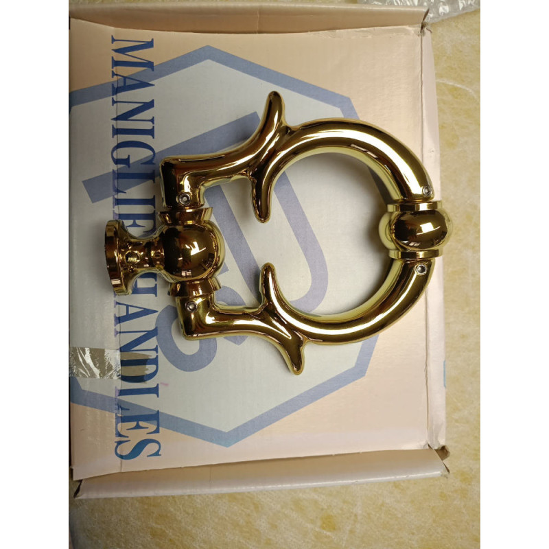 Barocco Pasini Brass Door Knocker Ø130 Classic Style