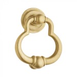 Brass Door Knocker in Vintage Style Reguitti Helios