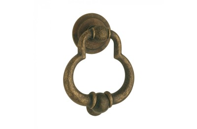 Brass Door Knocker in Vintage Style Reguitti Helios