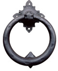 Sun Door Knocker with Wrought Iron Ring Galbusera 2115