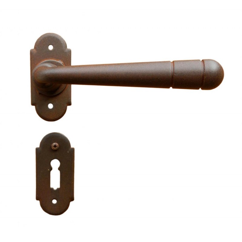 Bern 2 Galbusera Door Handle with Rosette and Escutcheon Plate