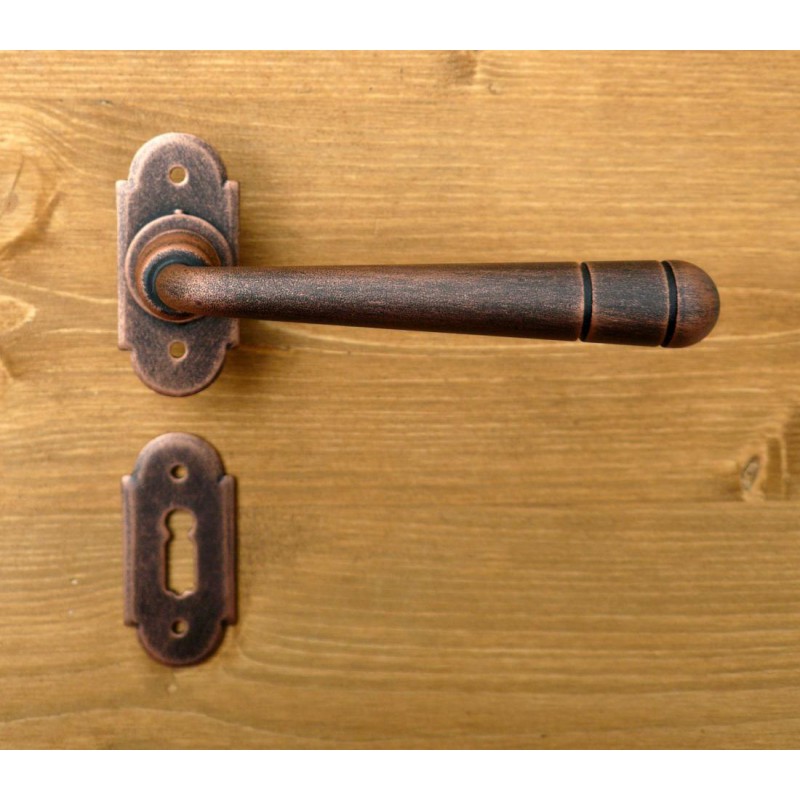 Bern 2 Galbusera Door Handle with Rosette and Escutcheon Plate