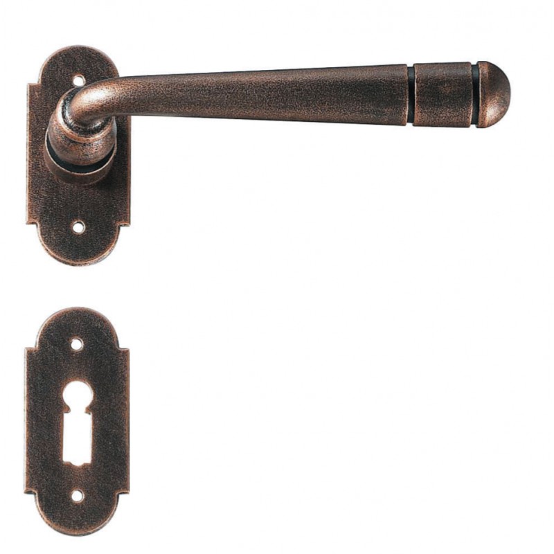 Bern 2 Galbusera Door Handle with Rosette and Escutcheon Plate