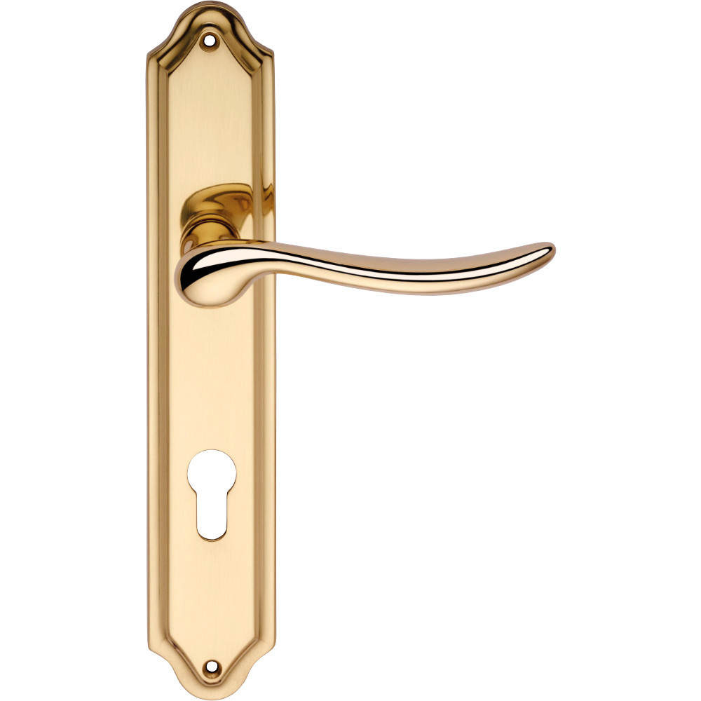 Beta Linea Calì Italian Door Handle on Plate Romantic Style
