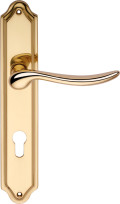 Beta Linea Calì Italian Door Handle on Plate Romantic Style