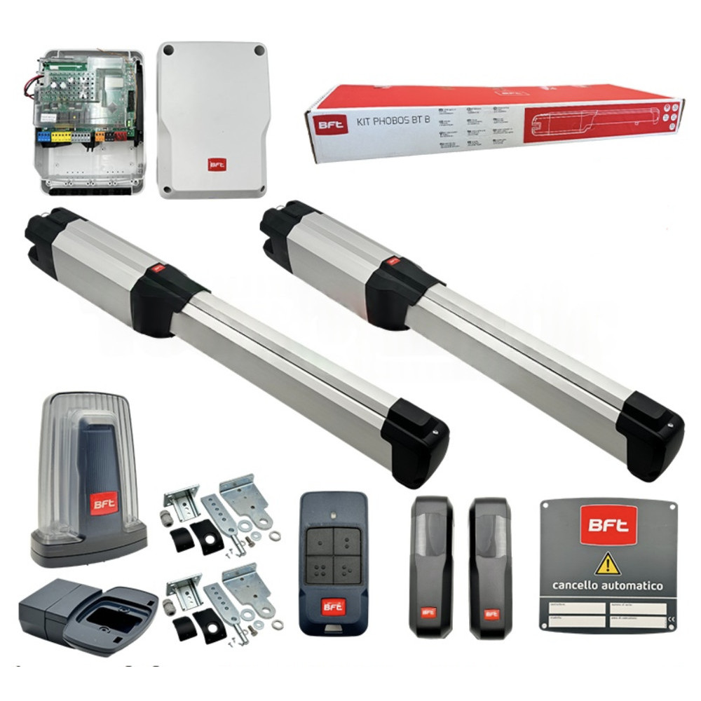 BFT PHOBOS BT B25 SMART KIT Swing Gate Automation 24V 400k