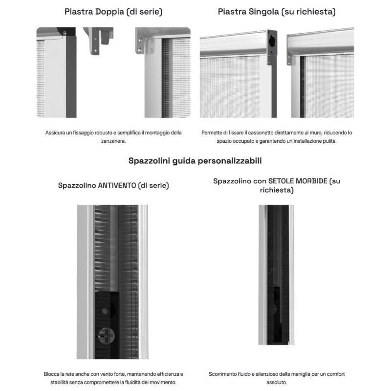 BIKITVER PRIMED Vertical Spring Mosquito Screen Affordable