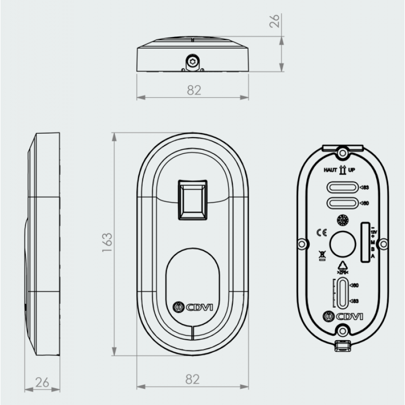 BIOSYS 1 Biometric Fingerprint Reader Control Access CDVI