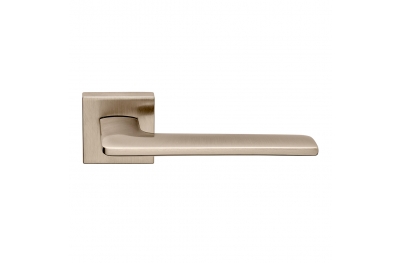Boston Series Fashion forme Door Handle with Square Rose Frosio Bortolo Made in Italy
