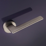 Boston Series Fashion forme Door Handle on Round Rosette Frosio Bortolo Modern Design