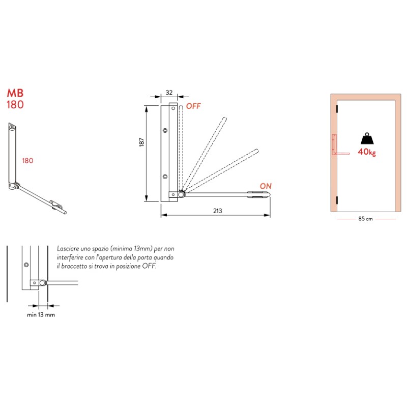 Spring Arm Justor MB Easy to Install and Adjust