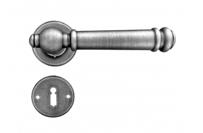 Bremen Galbusera Door Handle with Rosette and Escutcheon Plate