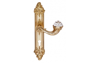 Brillant Crystal 1526 Door Handle on Plate Linea Calì Vintage