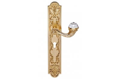 Brillant Crystal 1530 Door Handle on Plate Linea Calì Vintage