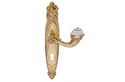 Brillant Crystal 1531 Door Handle on Plate Linea Calì Vintage