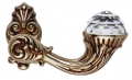 Brillant Crystal French Gold Door Handle on Rosette Linea Calì Vintage