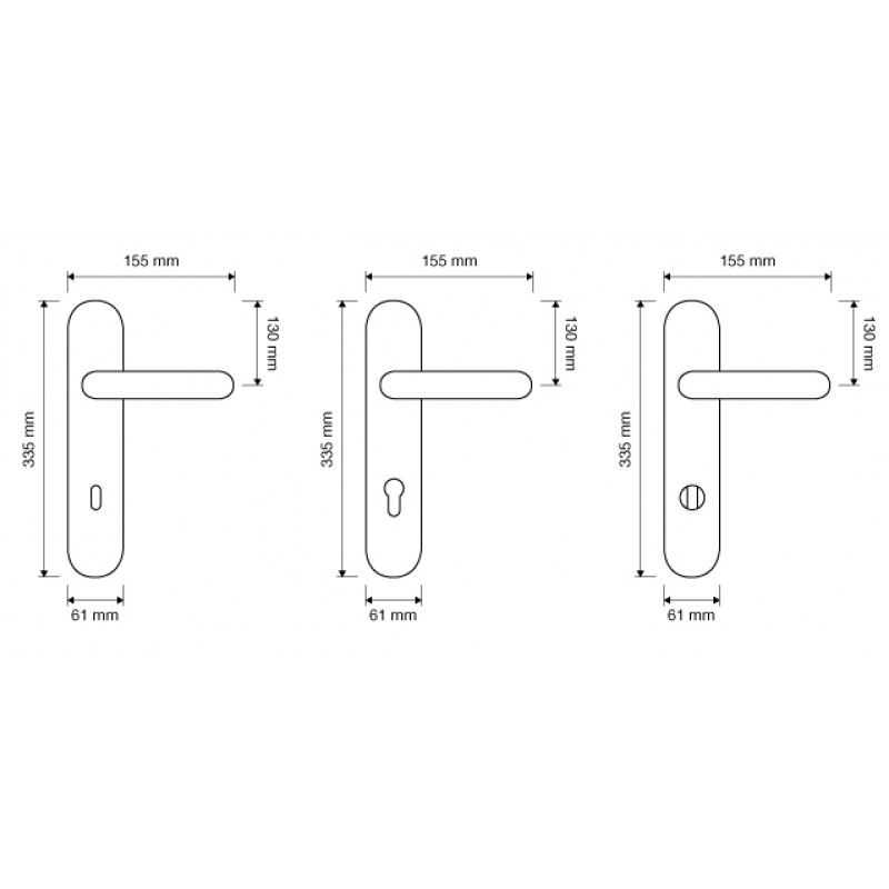 Brillant Diamond 1528 Door Handle on Plate Linea Calì Vintage