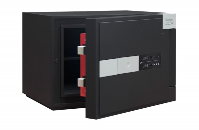 Brixia Uno Black White Free Standing Safe Bordogna with Electronic Lock