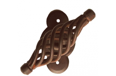 Budapest Galbusera Window Handle with Rosette Wrought Iron