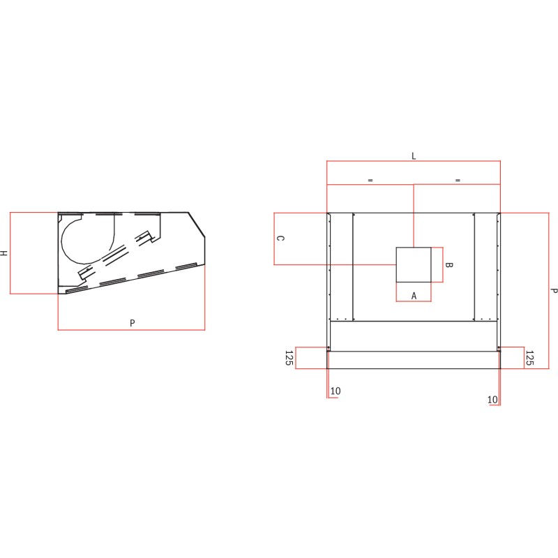 Hood with Activated Carbons in Stainless Steel Self-suction and Filtering