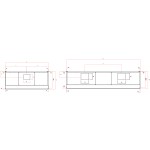 Stainless Steel Kitchen Hood Snack LED Depth 70 90 110 cm