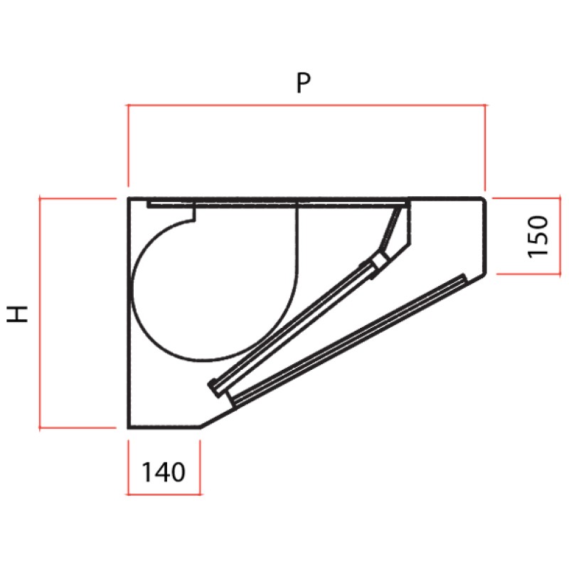 Snack Hood in Stainless Steel with Electric Fan